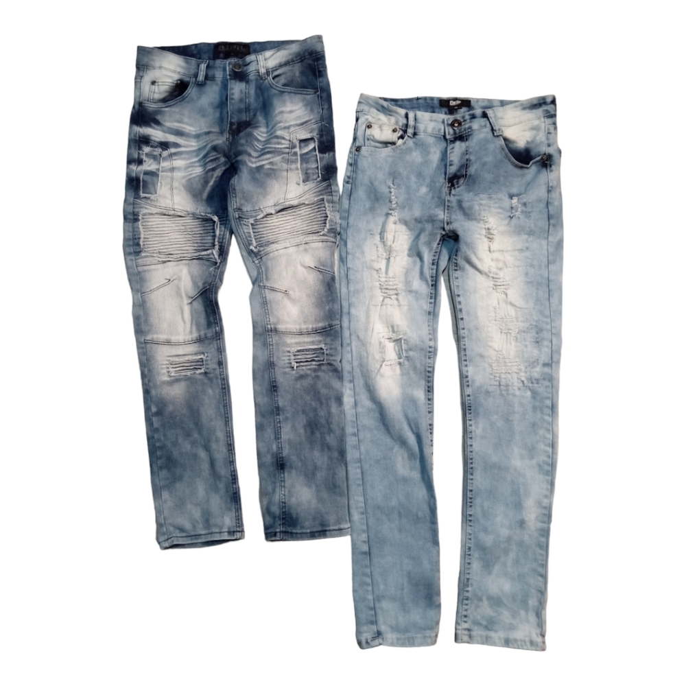 2-piece distressed Encrypted and Public Supply Co. jean set (Size 16) For Teens
